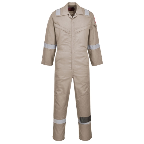 Kombinezon Flame Resistant Super Light Weight Anti-Static, 210 gr FR Khaki XXL PORTWEST FR21KHRXXL