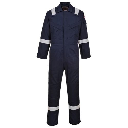 Kombinezon Flame Resistant Super Light Weight Anti-Static, 210 gr FR Navy XS PORTWEST FR21NARXS