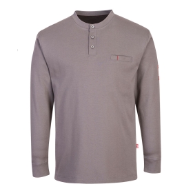 Majica FR Anti-Static Henley Siva L PORTWEST FR32GRRL