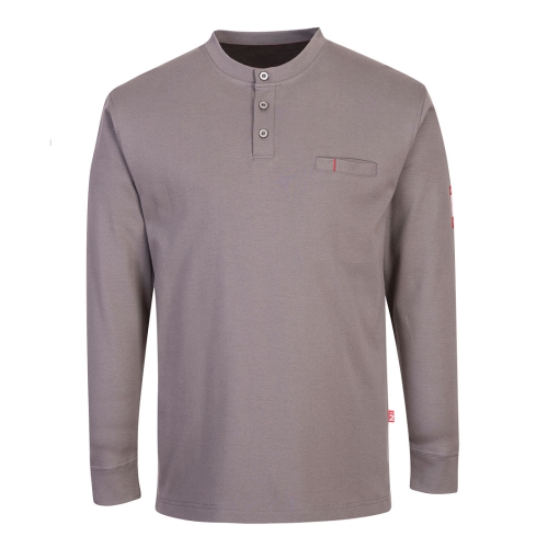 Majica FR Anti-Static Henley Siva XXL PORTWEST FR32GRRXXL