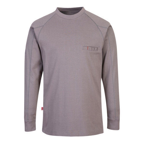 Majica FR Anti-Static Crew Neck Siva L PORTWEST FR33GRRL