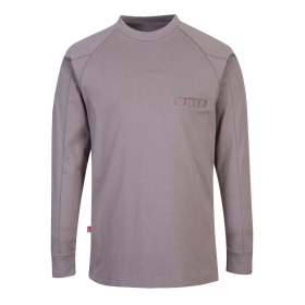 Majica FR Anti-Static Crew Neck Siva S PORTWEST FR33GRRS