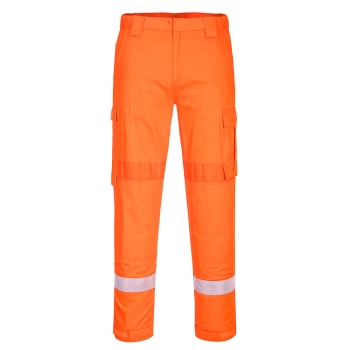 Hlače Bizflame Plus Lightweight Stretch Panelled Narančasta L PORTWEST FR401ORRL