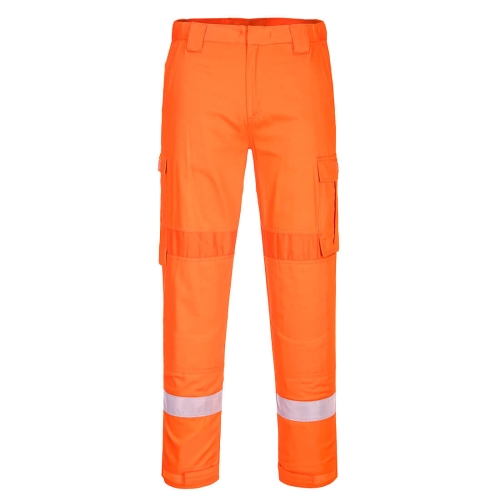 Hlače Bizflame Plus Lightweight Stretch Panelled Narančasta XXXL PORTWEST FR401ORRXXXL