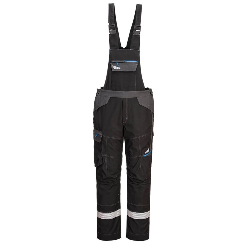 WX3 FR Hlače s naramenicama Crna XL PORTWEST FR405BKRXL
