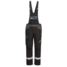 WX3 FR Hlače s naramenicama Crna XXXL PORTWEST FR405BKRXXXL