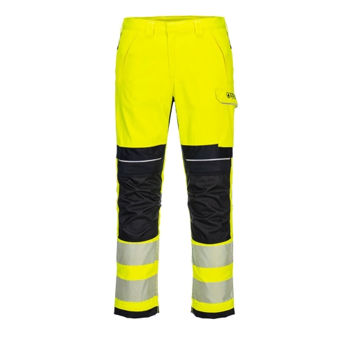 PW3 Hlače FR Hi-Vis Work Žuta/Crna 28 PORTWEST FR406YBR28