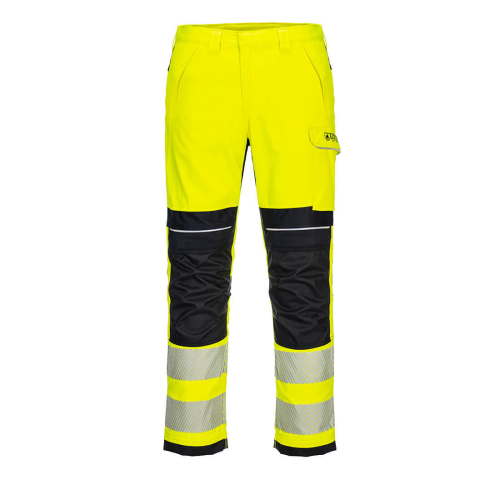 PW3 Hlače FR Hi-Vis Work Žuta/Crna 36 PORTWEST FR406YBR36
