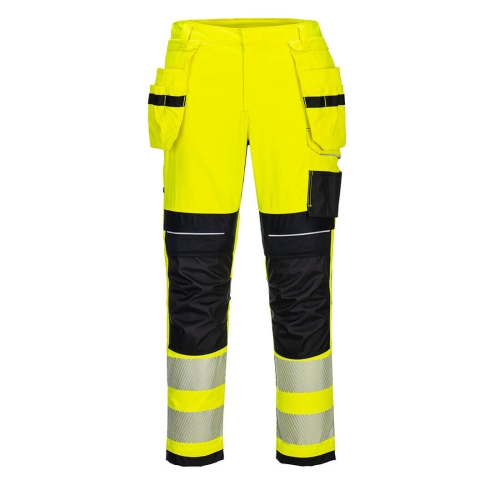 PW3 Hlače FR Hi-Vis Holster Žuta/Crna 34 PORTWEST FR407YBR34