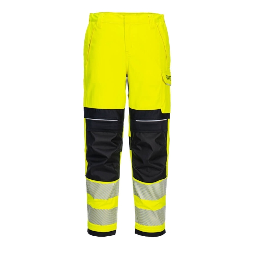 PW3 Ženske hlače FR Hi-Vis Work Žuta/Crna 38 PORTWEST FR409YBR38