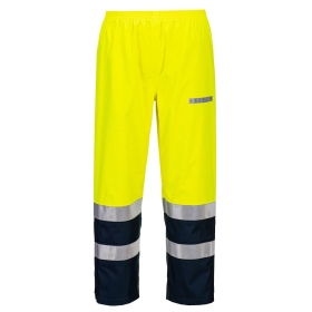 Hlače Bizflame Rain+ Hi-Vis Light Arc Yellow/Navy XL PORTWEST FR410YNRXL