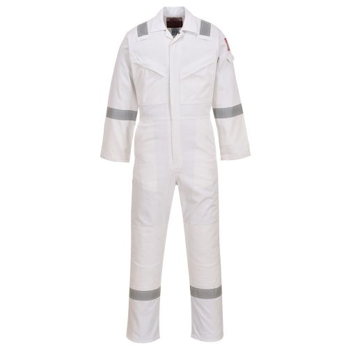 Kombinezon Flame Resistant Anti-Static 350g White XXL PORTWEST FR50WHRXXL