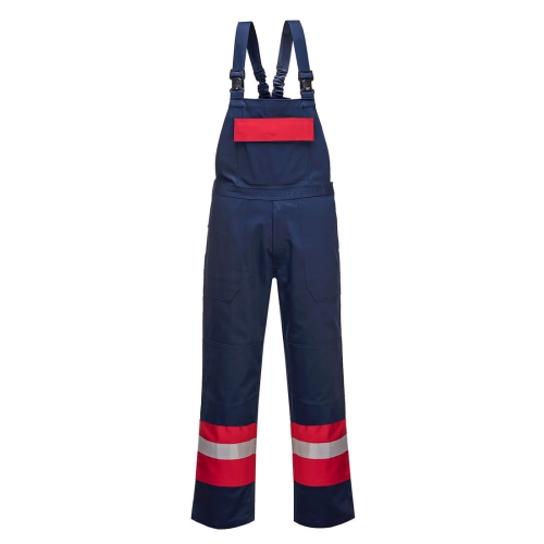 Hlače s naramenicama Bizflame Plus Navy XXXL PORTWEST FR57NARXXXL