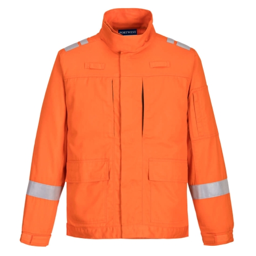 Jakna Bizflame Plus Lightweight Stretch Panelled Narančasta XL PORTWEST FR601ORRXL