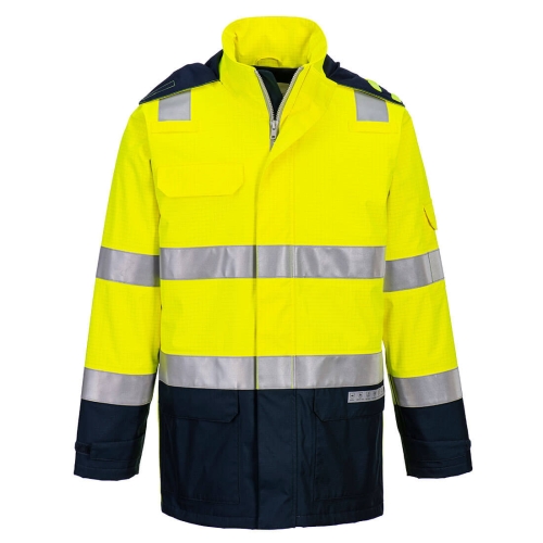 Jakna Bizflame Rain+ Hi-Vis Light Arc  Yellow/Navy S PORTWEST FR605YNRS