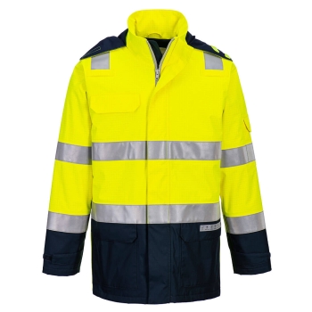 Jakna Bizflame Rain+ Hi-Vis Light Arc  Yellow/Navy XXL PORTWEST FR605YNRXXL