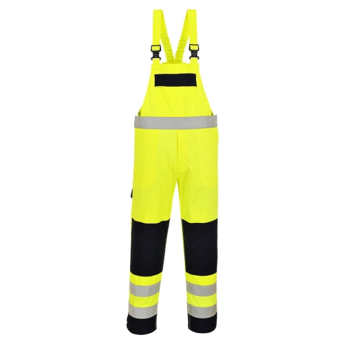 Hlače s naramenicama Hi-Vis Multi-Norm Yellow/Navy XXXL PORTWEST FR63YNRXXXL Hlače s naramenicama Hi-Vis Multi-Norm Yellow/Navy XXXL PORTWEST FR63YNRXXXL