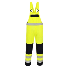Hlače s naramenicama Hi-Vis Multi-Norm Yellow/Navy S PORTWEST FR63YNRS