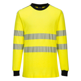 WX3 Majica Flame Resistant Hi-Vis Žuta/Crna L PORTWEST FR701YBRL
