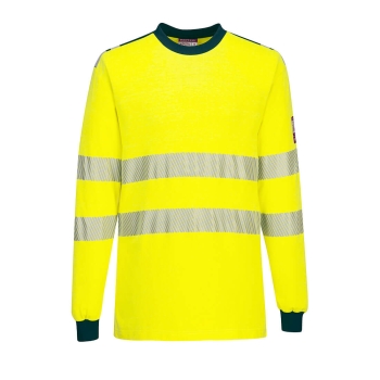 WX3 Majica Flame Resistant Hi-Vis Yellow/Navy M PORTWEST FR701YNRM
