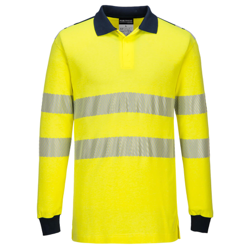 WX3 Polo majica Flame Resistant Hi-Vis Yellow/Navy XL PORTWEST FR702YNRXL