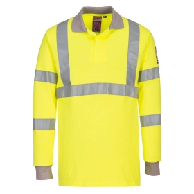 Polo majica Flame Resistant Anti-Static Hi-Vis, dugi rukav Žuta XXXL PORTWEST FR77YERXXXL
