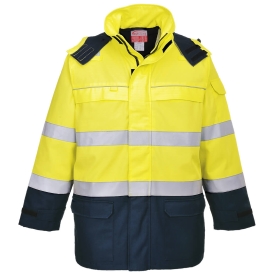 Jakna Bizflame Rain+ Hi-Vis Arc Yellow/Navy XL PORTWEST FR79YNRXL