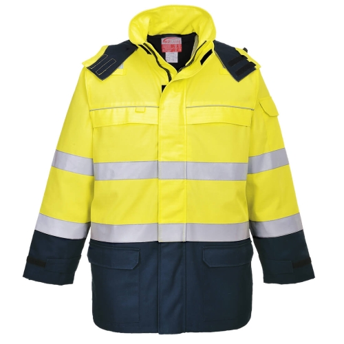 Jakna Bizflame Rain+ Hi-Vis Arc Yellow/Navy XL PORTWEST FR79YNRXL