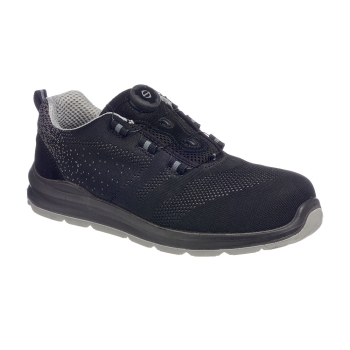 Portwest Compositelite Wire Lace Safety Trainer Knit S1P Crna/Siva 36 PORTWEST FT08BGY36