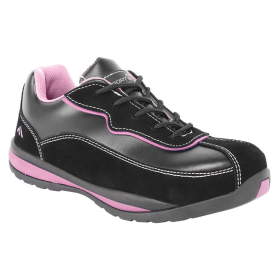 Ženska niska cipela Steelite S1P HRO Crna/Pink 36 PORTWEST FW39BPR36