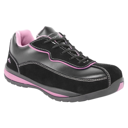 Ženska niska cipela Steelite S1P HRO Crna/Pink 37 PORTWEST FW39BPR37