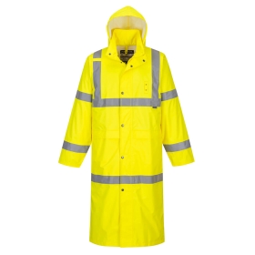 Kabanica Hi-Vis Rain, 122cm Žuta S PORTWEST H445YERS
