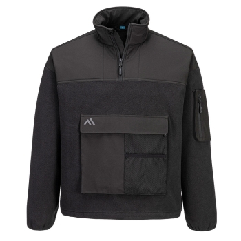 Flis KX3 1/4 Zip Crna XL PORTWEST KX378BKRXL