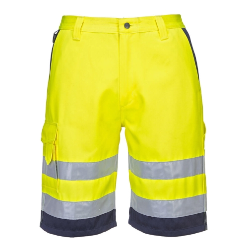 Kratke hlače Hi-Vis Lightweight Polycotton Yellow/Navy M PORTWEST L043YNRM