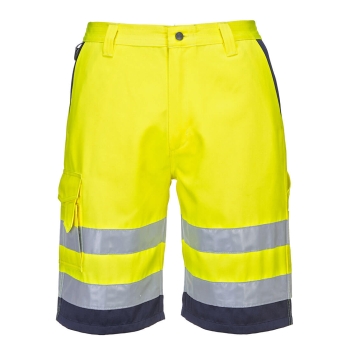 Kratke hlače Hi-Vis Lightweight Polycotton Yellow/Navy XXL PORTWEST L043YNRXXL