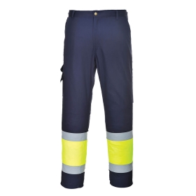 Hlače Service Hi-Vis Lightweight Contrast Class 1 Yellow/Navy M PORTWEST L049YNRM