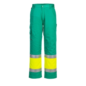 Hlače Service Hi-Vis Lightweight Contrast Class 1 Yellow/Teal XXL PORTWEST L049YTRXXL