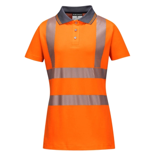 Ženska polo majica Hi-Vis Cotton Comfort Pro S/S Narančasta/Siva L PORTWEST LW72OGYL Ženska polo majica Hi-Vis Cotton Comfort Pro S/S Narančasta/Siva L PORTWEST LW72OGYL