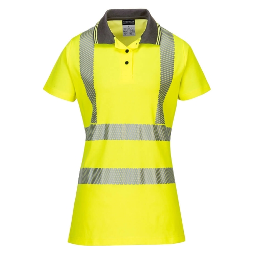 Ženska polo majica Hi-Vis Cotton Comfort Pro S/S Žuta/Siva M PORTWEST LW72YGYM Ženska polo majica Hi-Vis Cotton Comfort Pro S/S Žuta/Siva M PORTWEST LW72YGYM