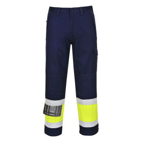 Hlače Hi-Vis Modaflame  Yellow/Navy Tall XXL PORTWEST MV26YNTXXL