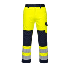 Hlače Hi-Vis Modaflame Yellow/Navy M PORTWEST MV46YNRM