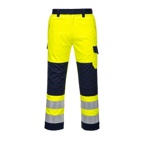 Hlače Hi-Vis Modaflame Yellow/Navy XXXL PORTWEST MV46YNRXXXL