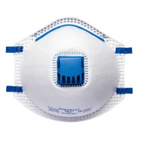 Respirator FFP2 Valved (Pk10) White  PORTWEST P201WHR