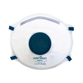 Respirator FFP2 Valved Dolomite (Pk10) White  PORTWEST P203WHR
