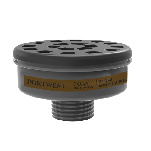 Filter A2 Gas Universal Thread (Pk6) Crna  PORTWEST P906BKR