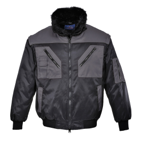 Jakna Two Tone Pilot Crna/Siva 4XL PORTWEST PJ20BYR4XL