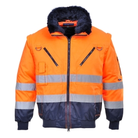 Jakna Hi-Vis Contrast Pilot 3-u-1 Narančasta/Navy L PORTWEST PJ50ONRL