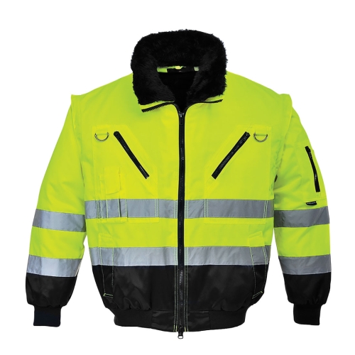 Jakna Hi-Vis Contrast Pilot 3-u-1 Žuta/Crna L PORTWEST PJ50YBRL