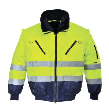 Jakna Hi-Vis Contrast Pilot 3-u-1 Yellow/Navy M PORTWEST PJ50YNRM