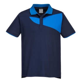 PW2 Polo majica Cotton Comfort S/S Navy/Royal S PORTWEST PW210NRRS